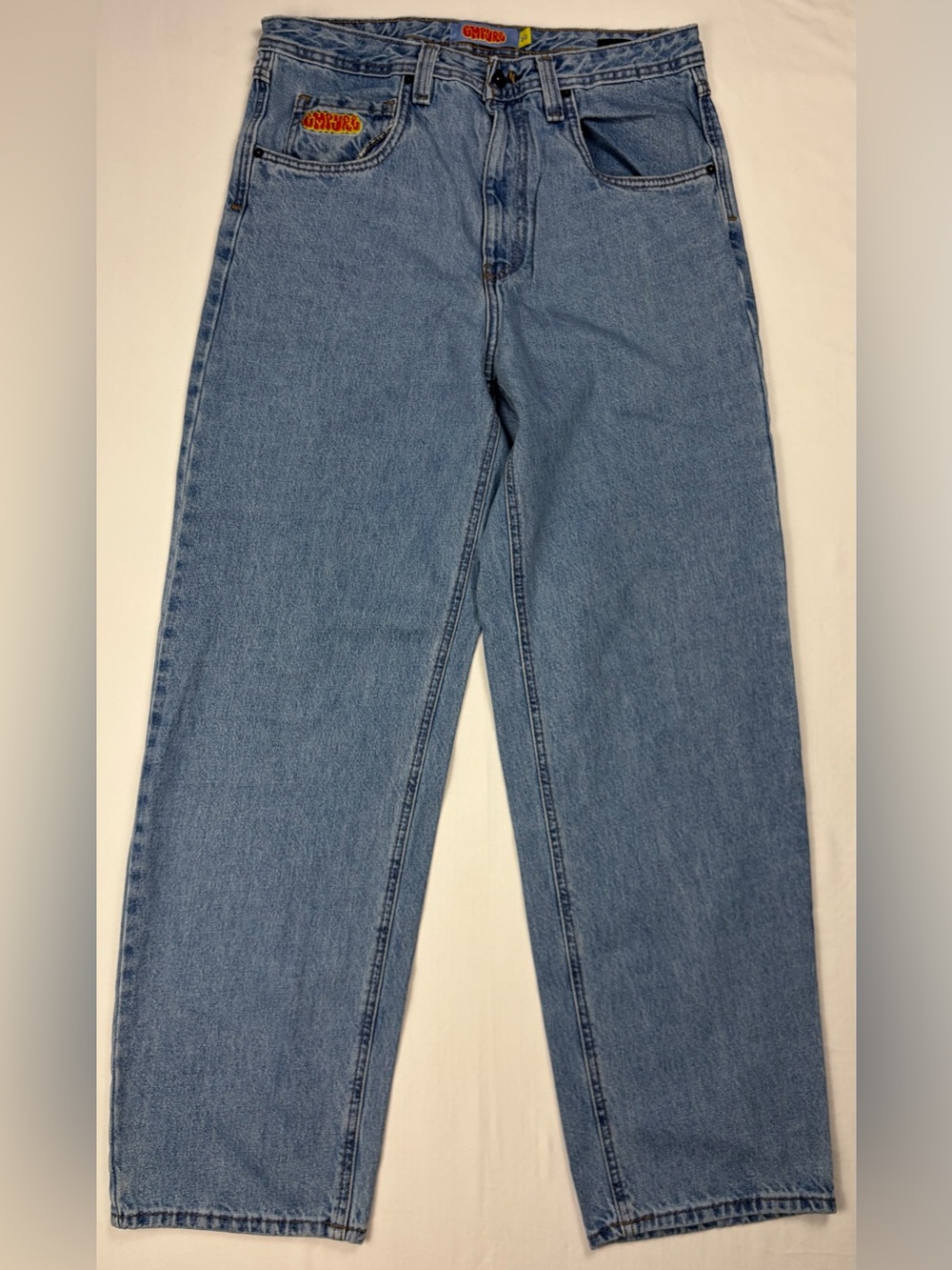 Empyre Men's Straight Light Blue Denim Jeans
